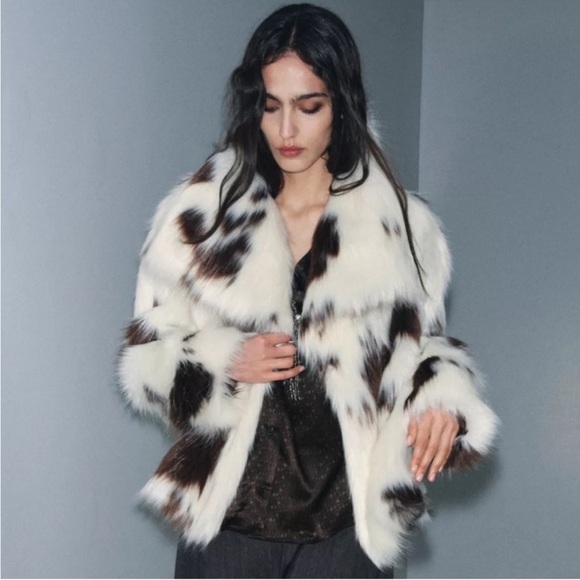 ZARA FAUX FUR JACKET LIMITED EDITION